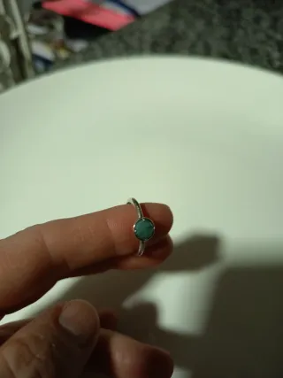 Anillo Tous Plata Turquesa