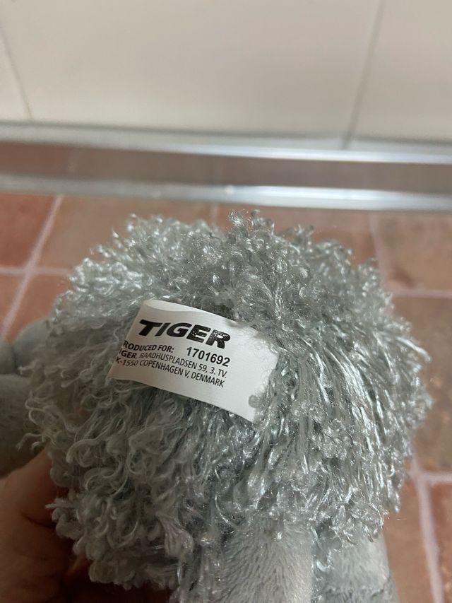 Peluche Ratón Tiger Gris