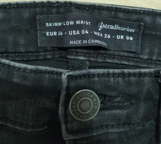 Pantalón vaquero Stradivarius Skinny Mujer T36