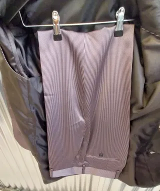 Traje completo novio pinstripe