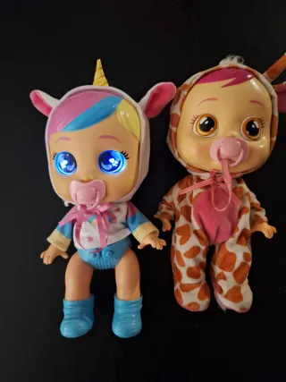 Bebés Llorones Unicornio y Jirafa