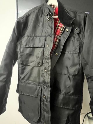 Chaqueta tipo Harrington Negra