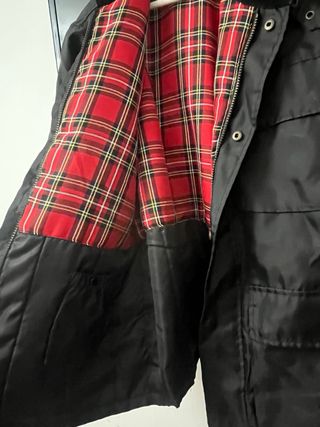 Chaqueta tipo Harrington Negra