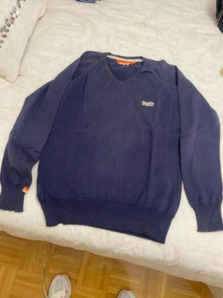 Jersey fino SuperDry azul talla M