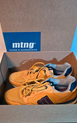 Zapatillas Mustang Mostaza Talla 42