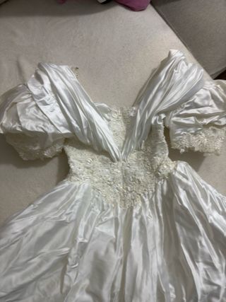 Vestido Novia Vintage Años 80-90