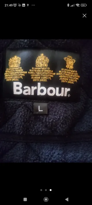 Chaqueta Barbour Azul Talla L