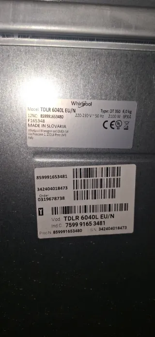 NUEVA:Lavadora Whirlpool 6kg 1000 rpm