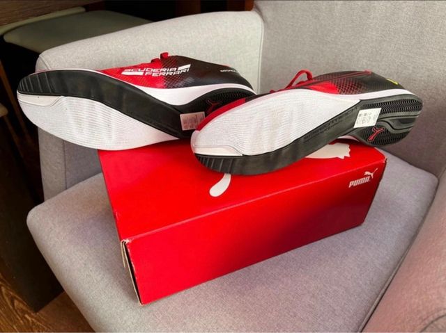 Puma Ferrari Zapatillas Rojas y Negras