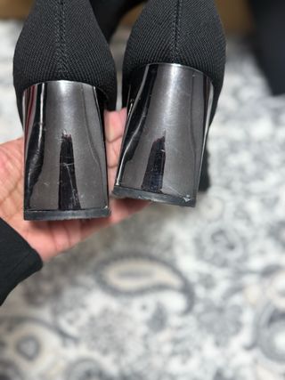 Botas altas negras tacón bloque