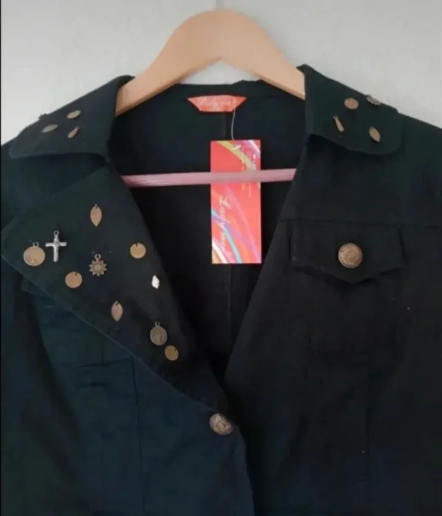 Chaqueta vaquera vintage negra XL. Nueva.