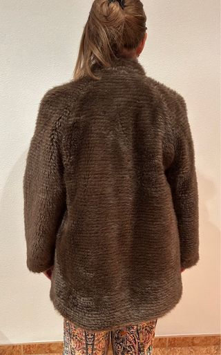 Chaquetón de visón marrón talla única