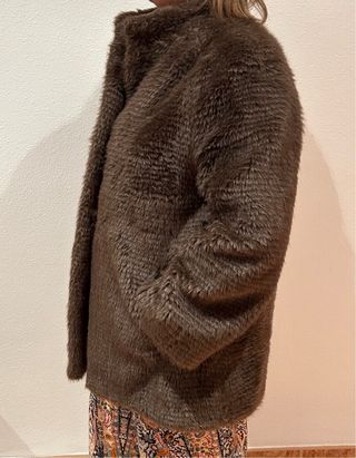 Chaquetón de visón marrón talla única
