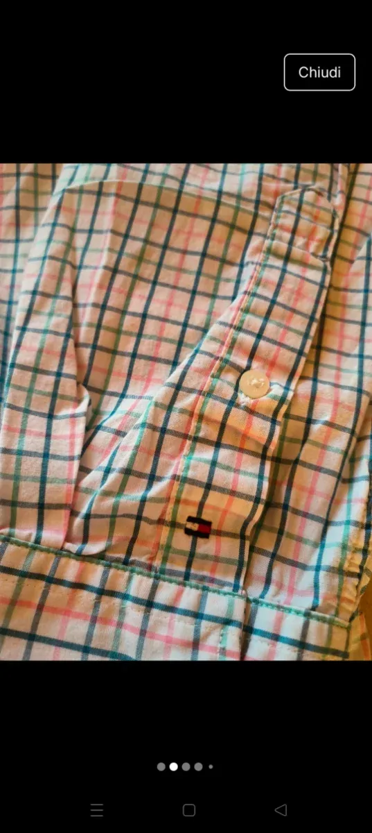 Camicia Tommy Hilfiger a quadri taglia L