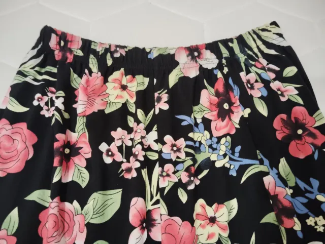 Falda larga estampada floral