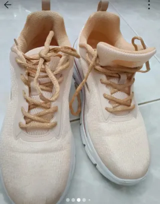 Scarpe Arena rosa oro usate una volta