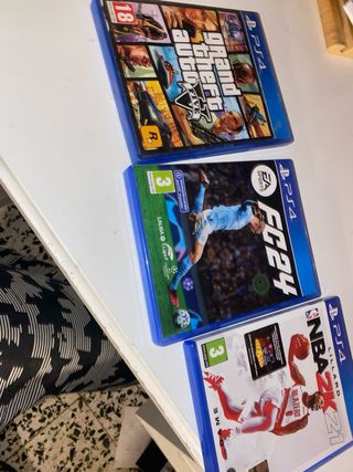 PS4: GTA V, FC 24, NBA 2K21