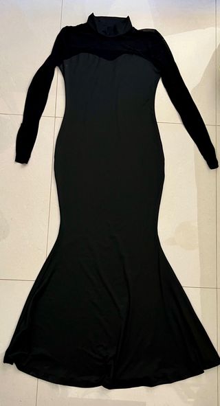 Vestido largo negro elegante