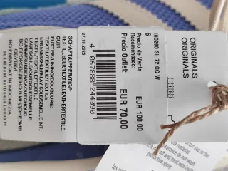 Zapatillas Adidas SL 72 OG W Talla 39 1/3