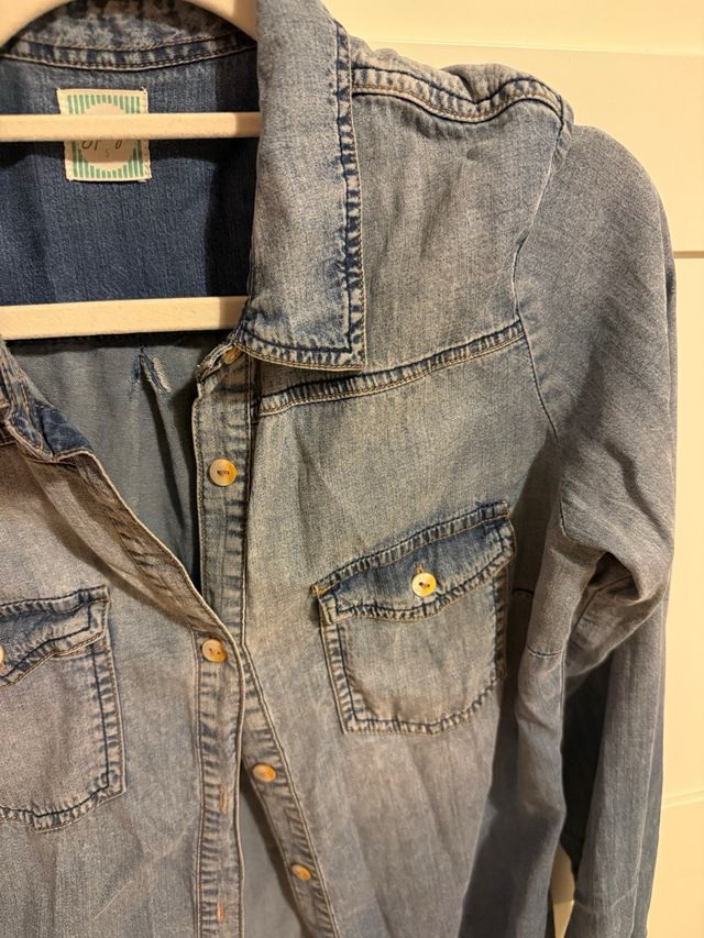 Camisa - Chaqueta Jean Holgada