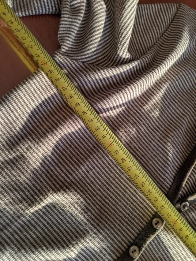 Maglietta donna a righe marrone- beige taglia 48