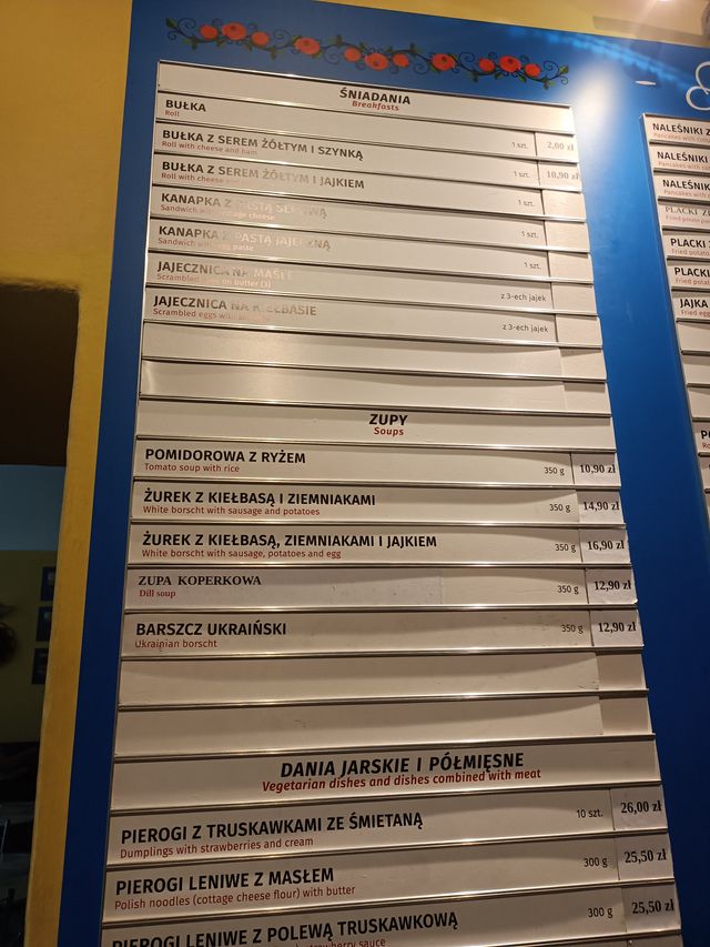 Tabella prodotti vintage