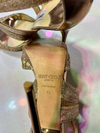 Sandalias Jimmy Choo Doradas