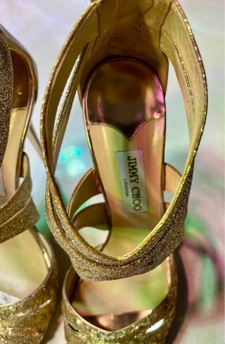 Sandalias Jimmy Choo Doradas