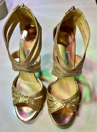 Sandalias Jimmy Choo Doradas