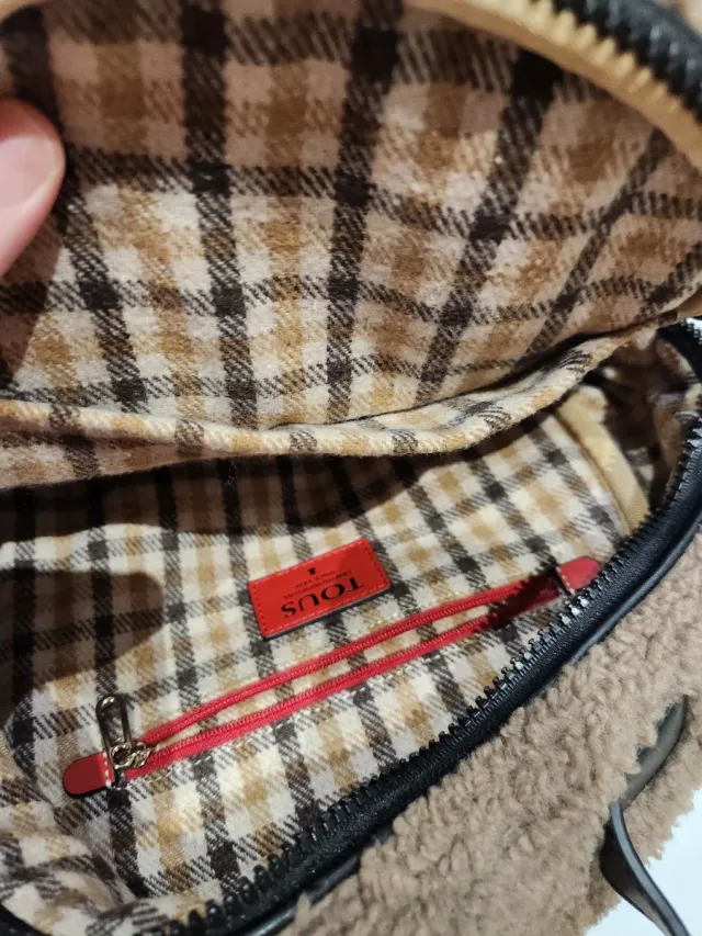 Mochila Tous peluche con parches