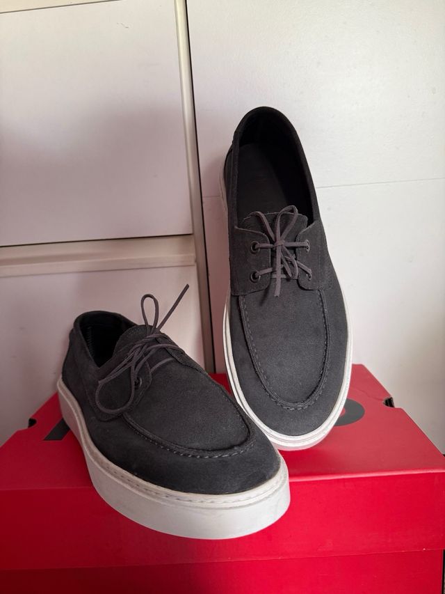 Mocasines Massimo Dutti Talla 42 Gris