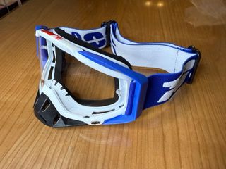 Gafas Motocross 100% Blancas y Azules