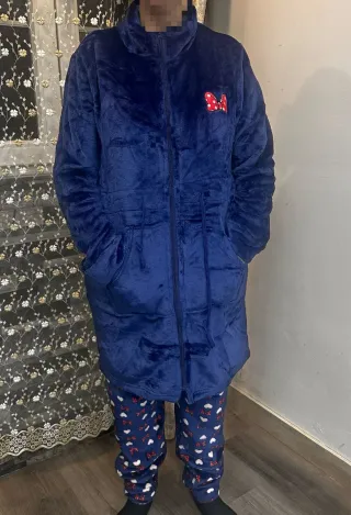 Pijama Invierno Mujer Minnie Mouse Azul