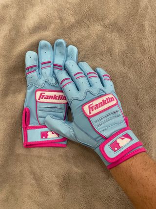 Guantes de Bateo Franklin Azul y Rosa