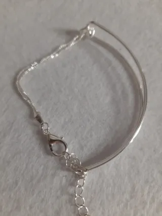 Pulsera esclava y cadenas plata 925con marca