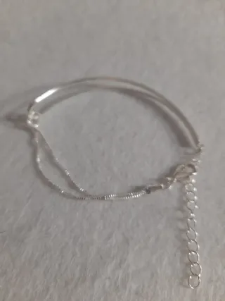 Pulsera esclava y cadenas plata 925con marca