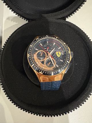 Orologio Ferrari Cronografo Dorato e Blu