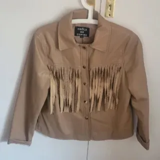 Chaqueta Orôle de Copine con flecos