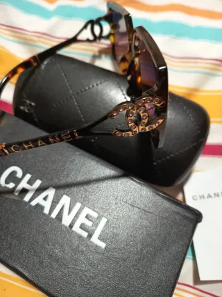 Gafas de sol Chanel Marrón y Dorado