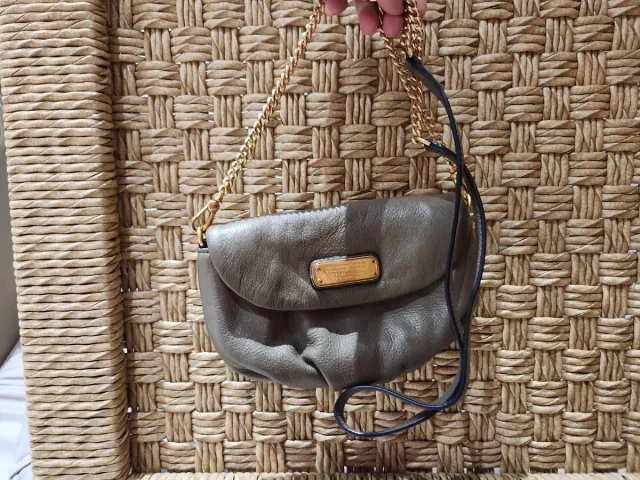 Bolso Marc Jacobs Gris y Dorado