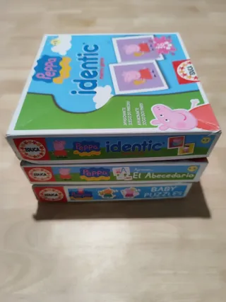 Lote 3 Juegos Educa Peppa Pig