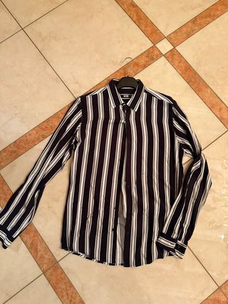 Camicia WOD a righe bianche e nere