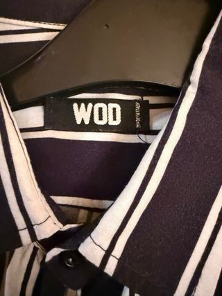Camicia WOD a righe bianche e nere