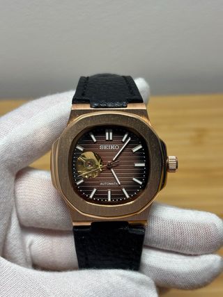 Seiko Mod Nautilus Open Heart