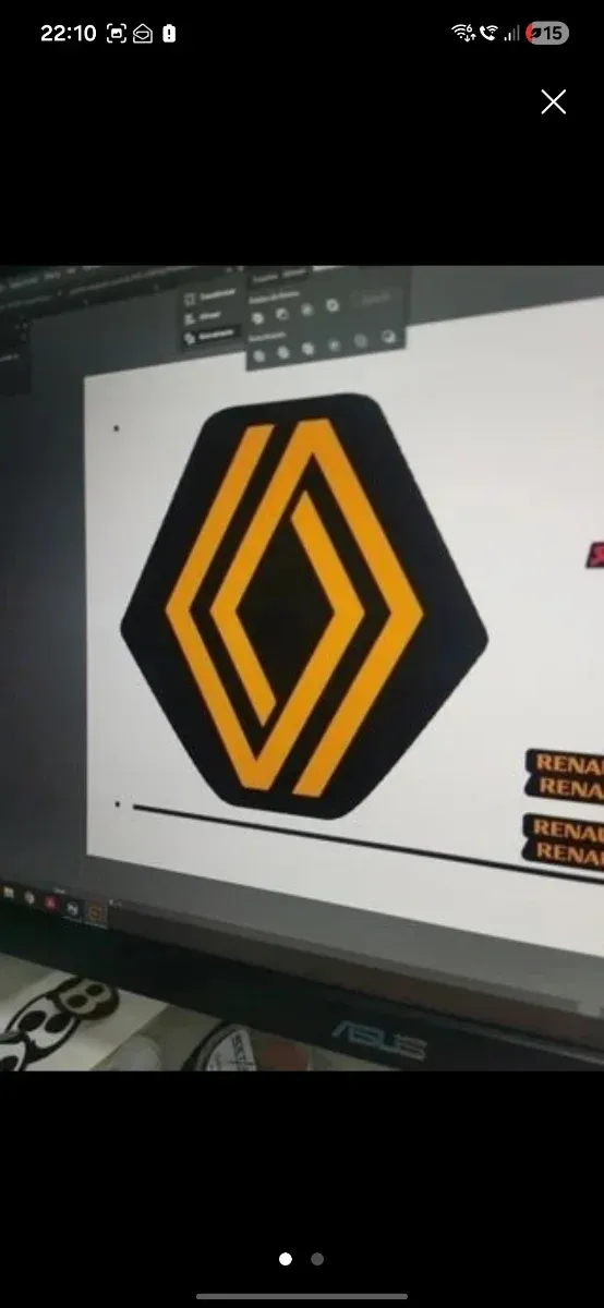 Vinilo Logo Renault RS