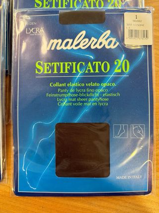Set 9pz Collant Visone 20den Malerba