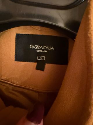 Cappotto Donna Piazza Italia Giallo Taglia S