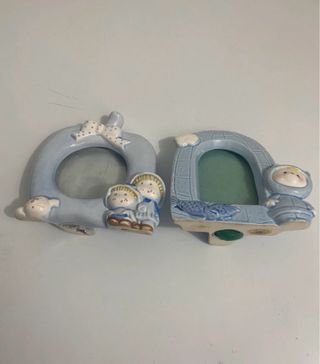 2 Marcos de cerámica infantiles
