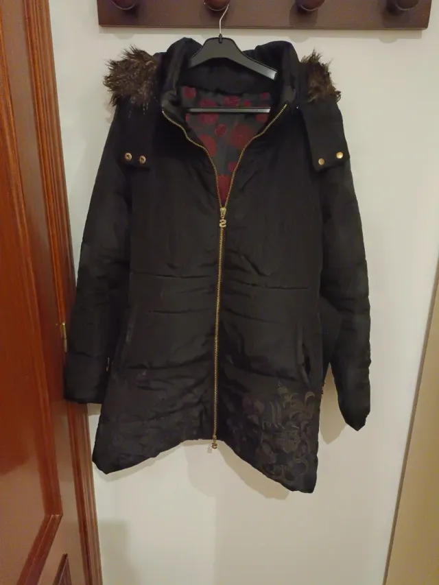 Chaquetón Desigual Negro Talla 40