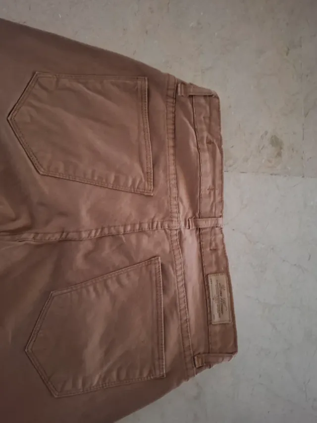 Pantalón Zara Mujer Camel Talla S